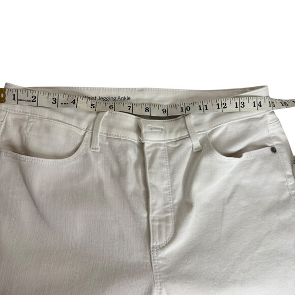 Tory Burch Alexa Cropped Skinny Jeans White Denim Size 29 - Picture 5 of 7